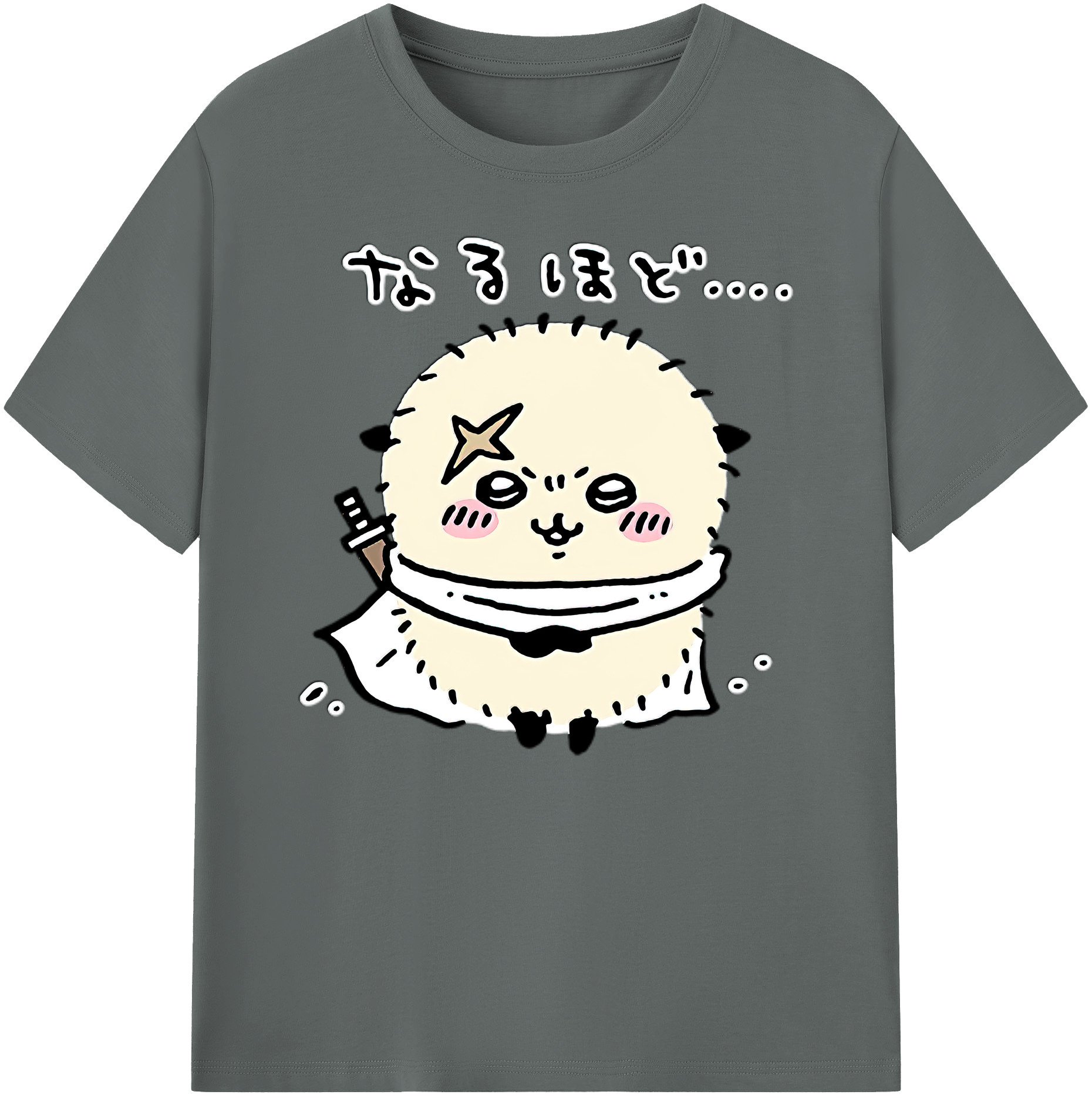 （画像用） ちいかわ ラッコ Chii-kawa Sea otter 綿100％ メンズ半袖Tシャツ｜肌触りやわらか＆通気性